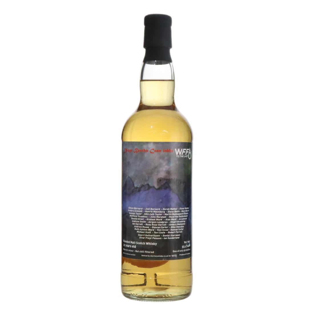 Blended Malt Scotch Whisky 22 Year Old, Chorlton Whisky, 55.4% whisky bottle