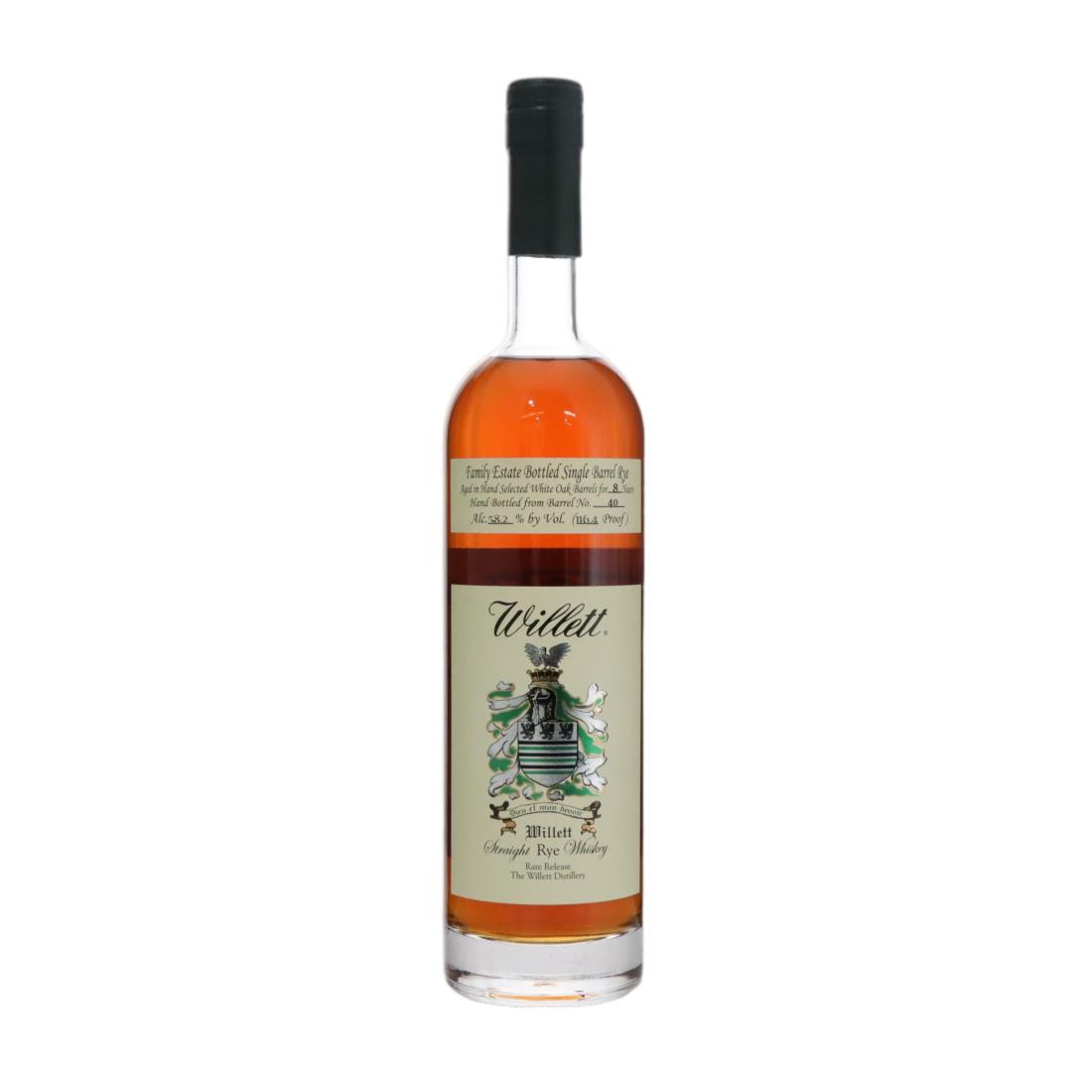 Willett Family Estate 8 Year Old, New White Oak Cask, Cask #40, 58.2% whisky bottle