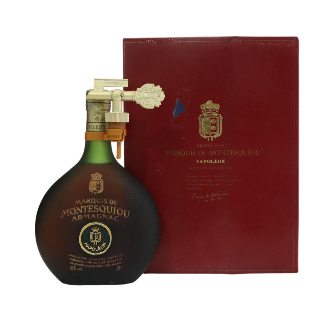 Marquis de Montesquiou Napoleon Armagnac, 40% whisky bottle