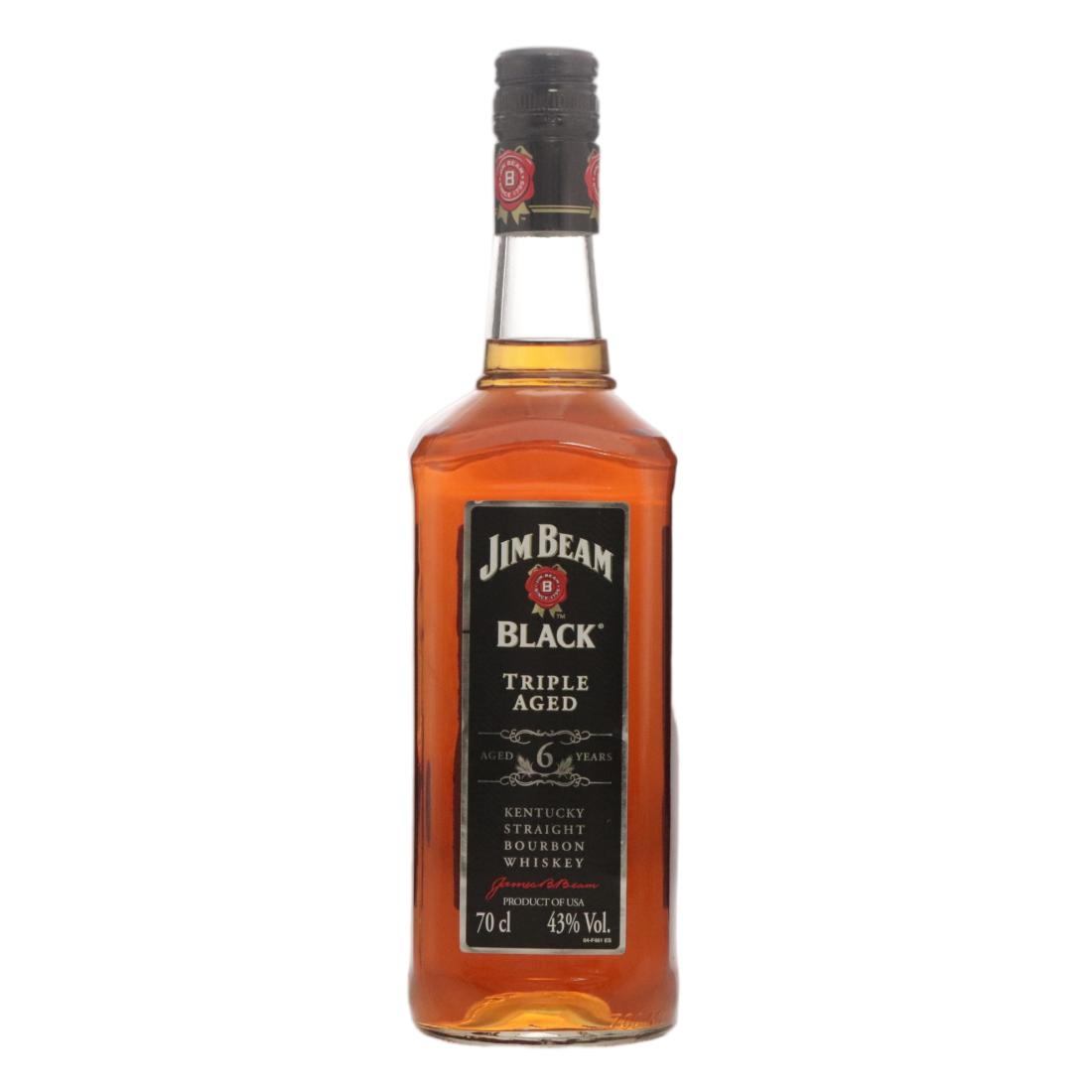 Jim Beam Black Triple Aged 6 Year Old, 43% whisky bottle