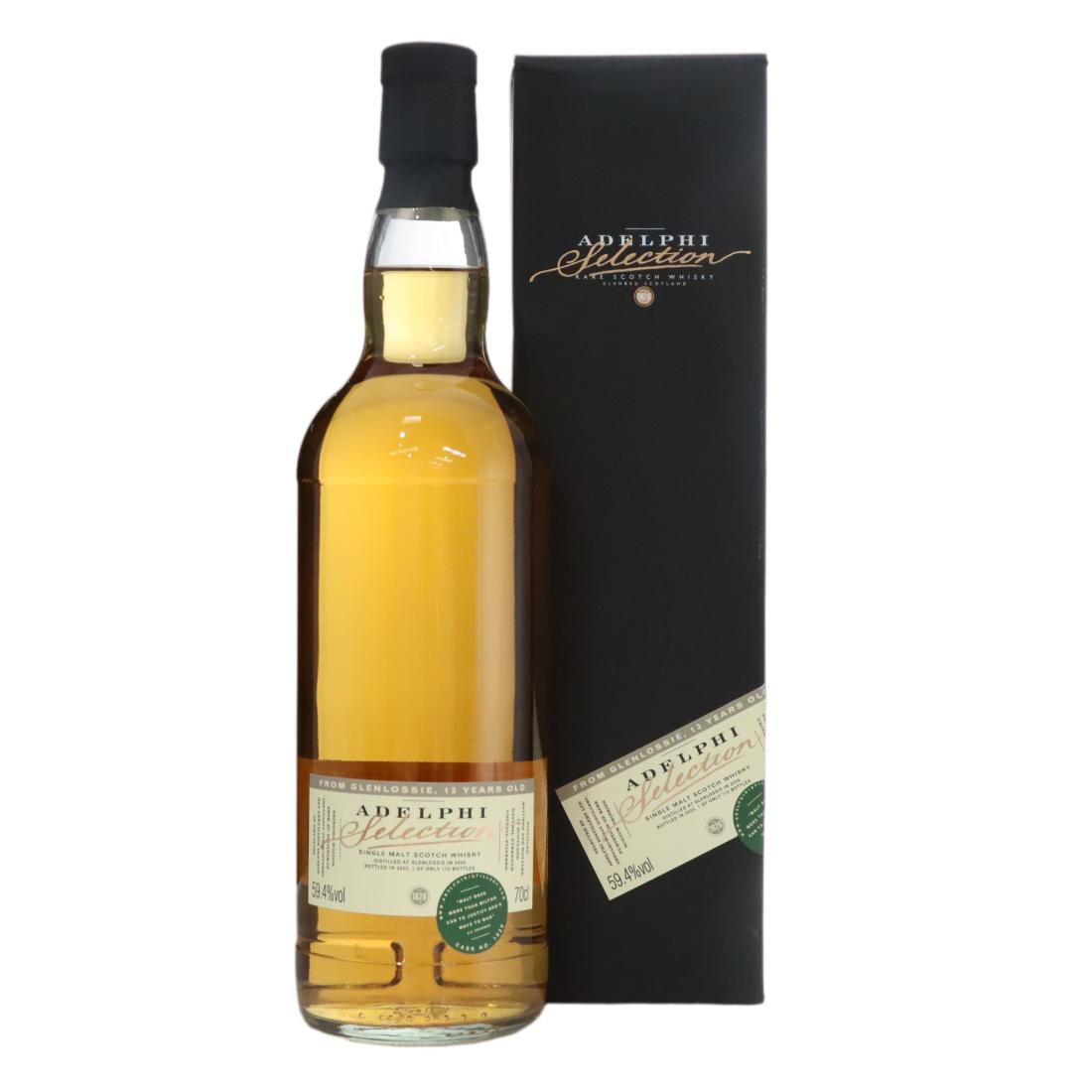 Glenlossie Adelphi Selection 13 Year Old, Cask #300063, 2009, Adelphi Selection, 59.4% whisky bottle