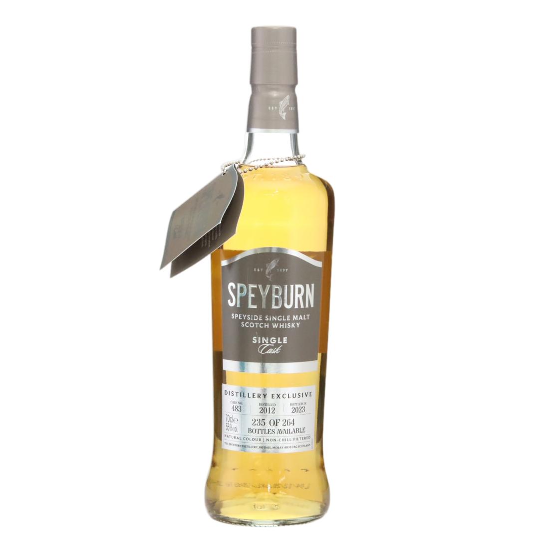 Speyburn Distillery Exclusive, Ex-Bourbon Cask, Cask #483, 2023, 10 Year Old, 55% whisky bottle