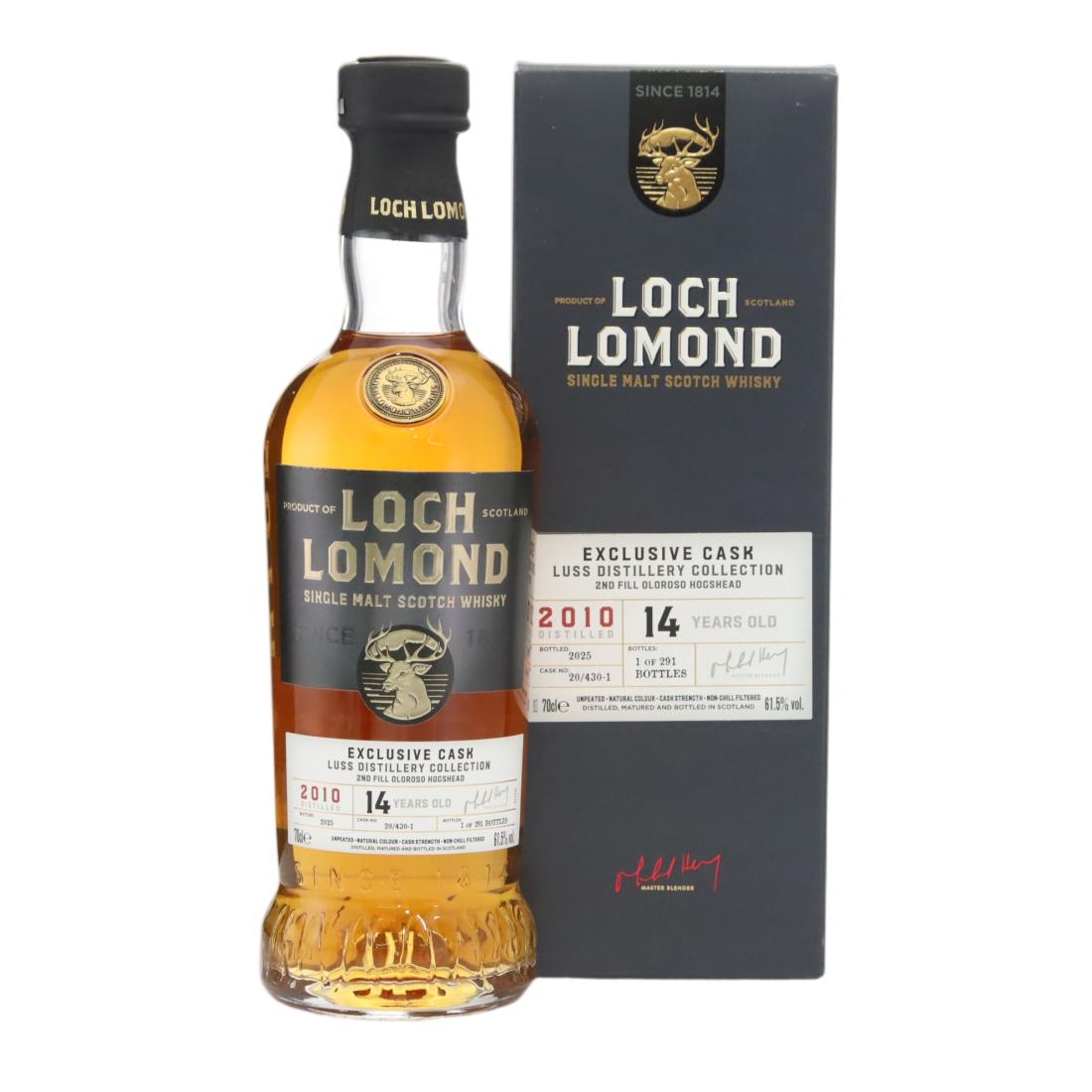 Loch Lomond Exclusive Cask Luss Distillery Collection 14 Year Old, Sherry Cask, Cask #20/430-1, 2025, 61.5% whisky bottle