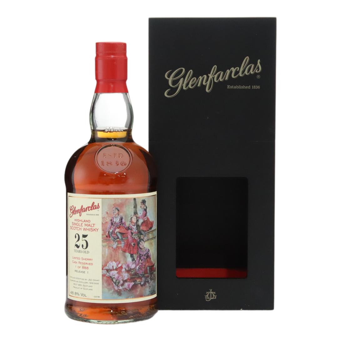 Glenfarclas Limited Sherry Cask Reserve Release I 25 Year Old, Oloroso Sherry Cask, 2022, 48.8% whisky bottle