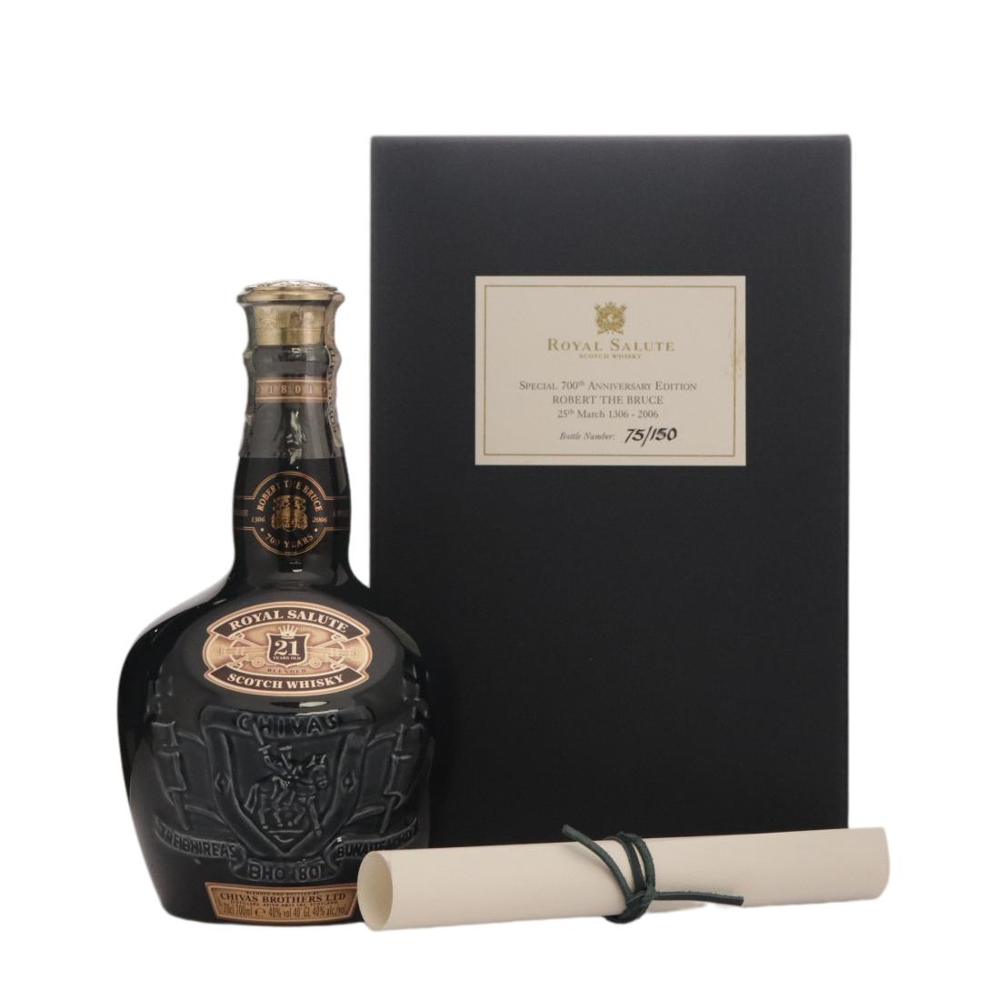 Royal Salute Robert the Bruce Special 700th Anniversary Edition 21 Year Old, 2006, 40% whisky bottle