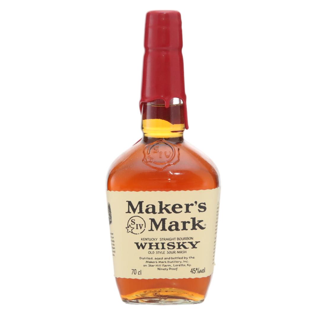Maker S Mark Kentucky Straight Bourbon Red White Wax