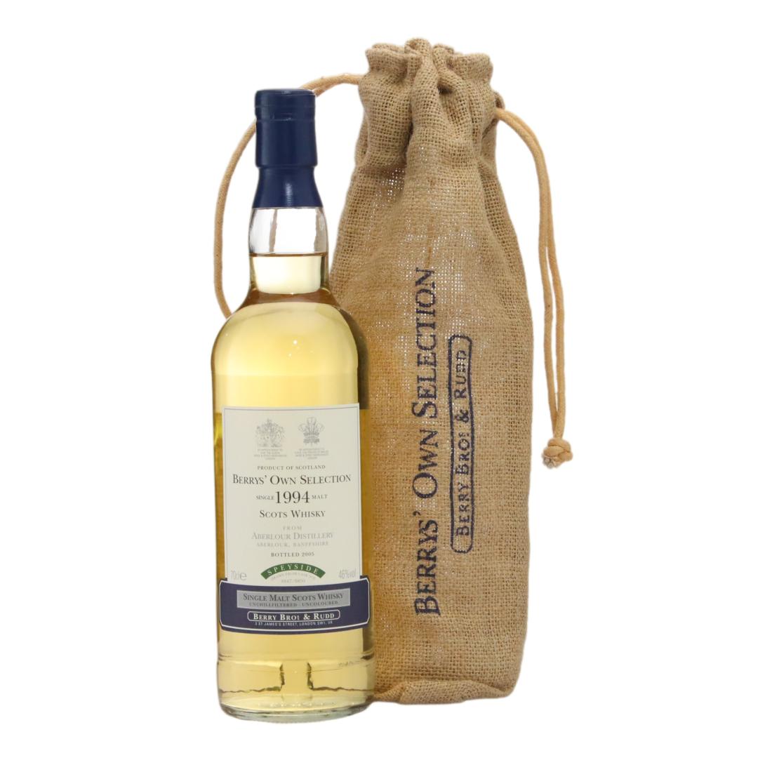 Aberlour Berrys' Own Selection 11 Year Old, Cask #8847-8850, 1994, Berry Bros. & Rudd, 46% whisky bottle