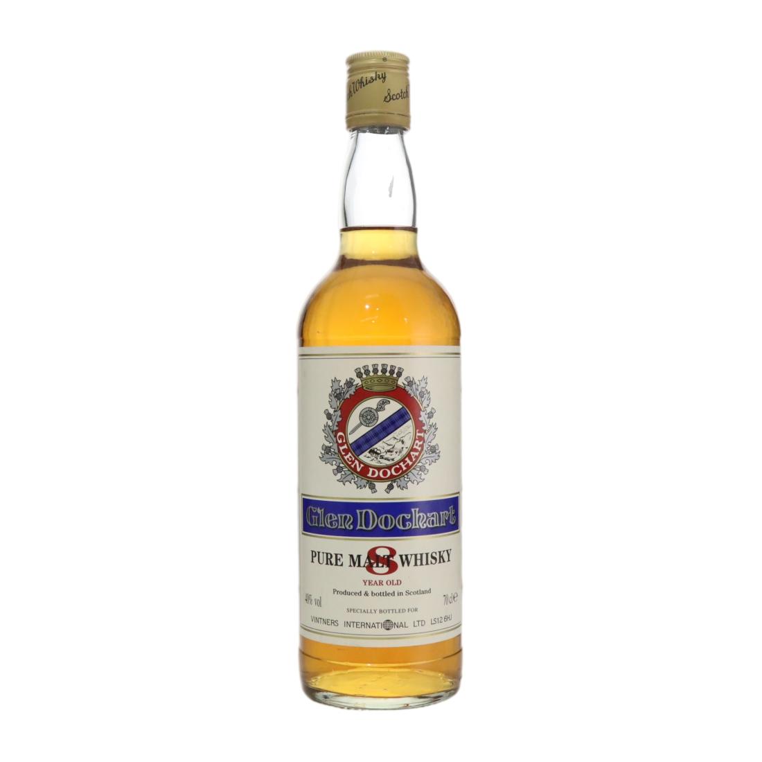 Glen Dochart Pure Malt Whisky 8 Year Old, Oak Cask, Vintners International Ltd., 40% whisky bottle