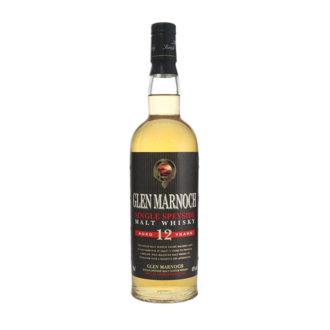 Glen Marnoch Speyside 12 Year Old, Oak Cask, 2021, 40% whisky bottle