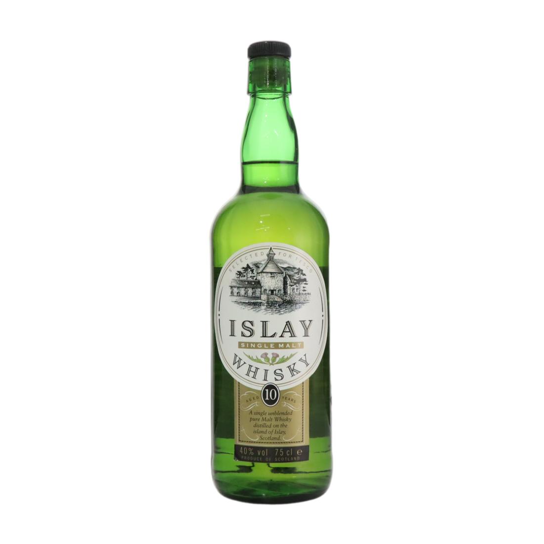 Tesco Islay 10 Year Old, Oak Cask, Tesco, 40% whisky bottle