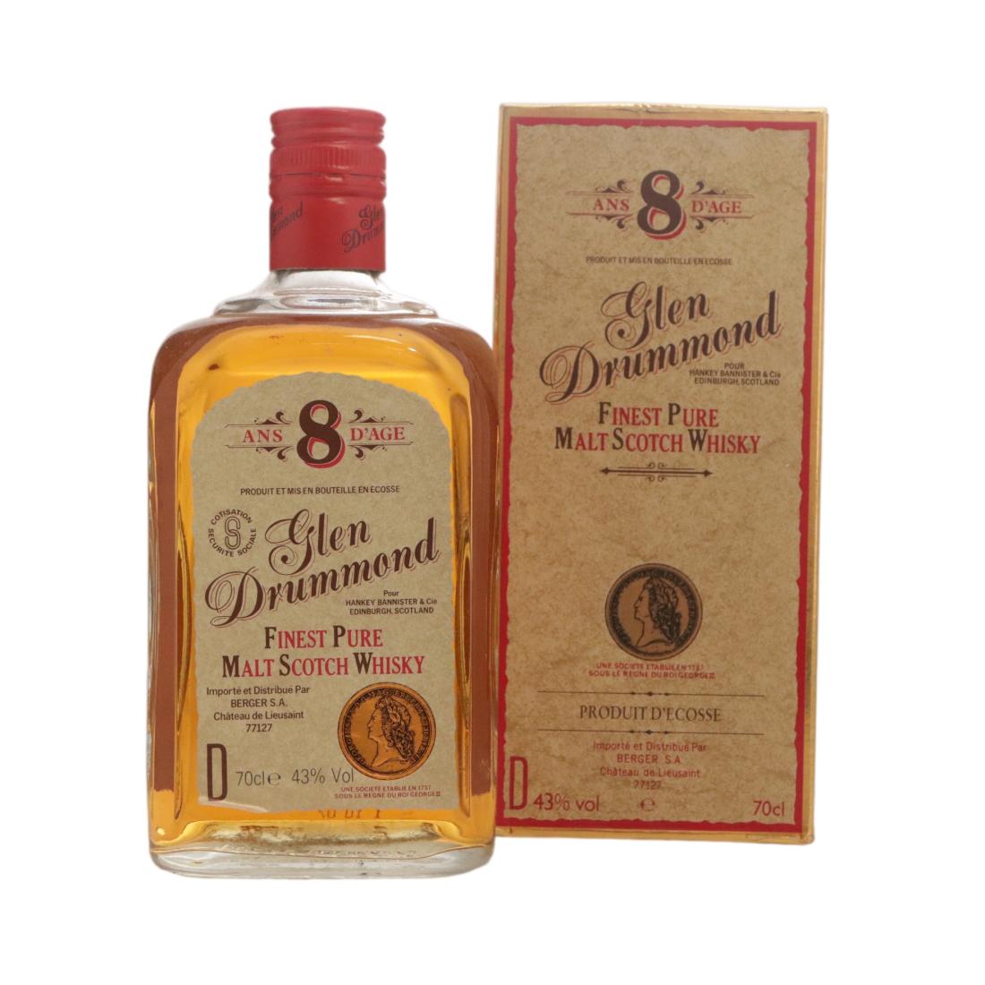Glen Drummond 8 Year Old, 2007, 43% whisky bottle