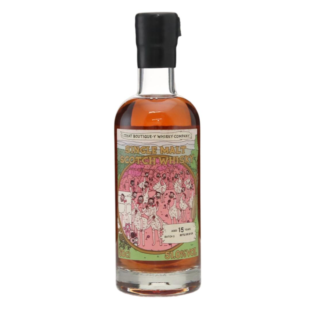 Boutique-Y Whisky Co Secret Distillery 15 Year Old Batch #2, That Boutique-y Whisky Company, 51% whisky bottle