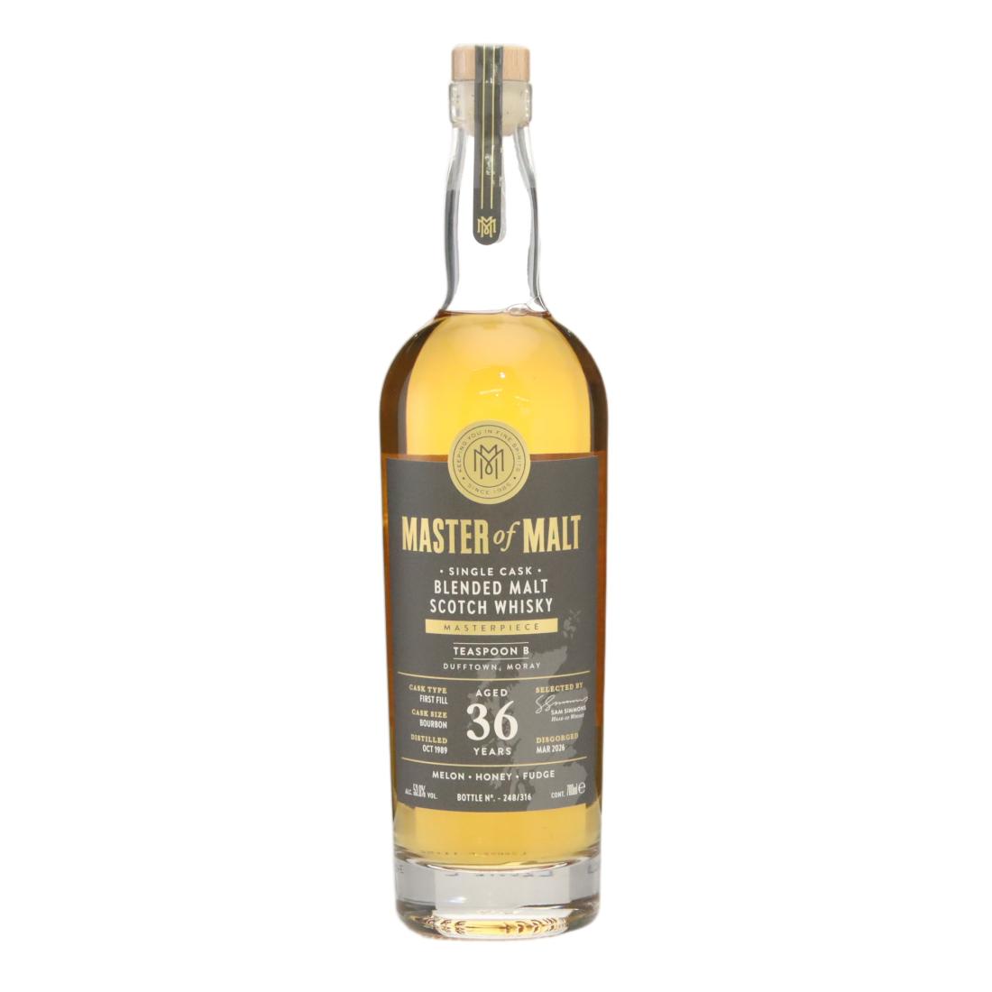 Burnside Teaspoon B 1989 Masterpiece 36 Blended Malt
