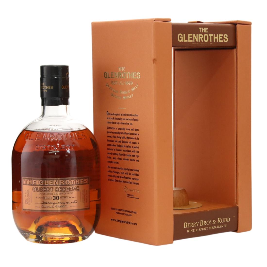 Glenrothes Oldest Reserve 30 Year Old, 2012, 43% whisky bottle