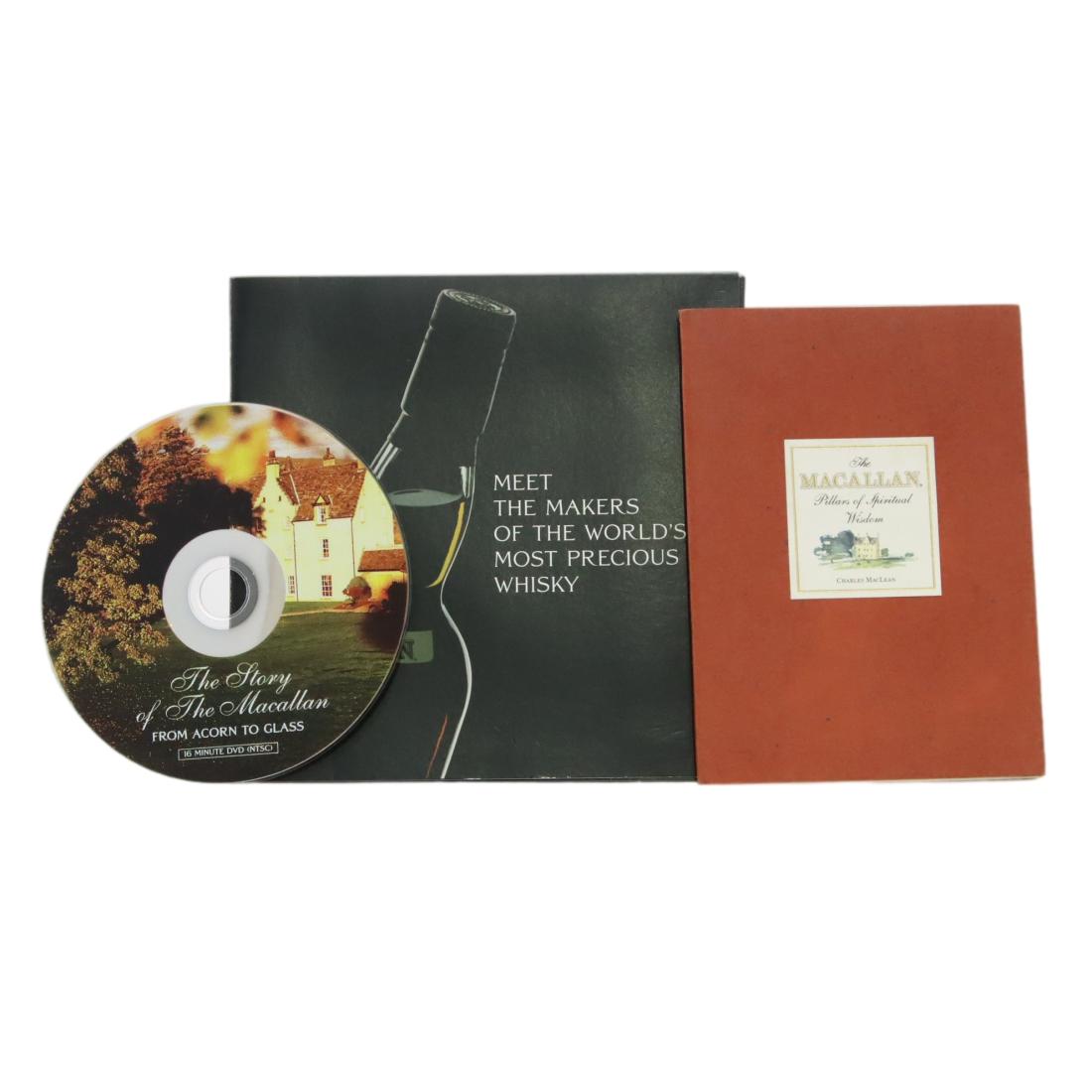 Macallan Pillars of Spiritual Wisdom by Charles Maclean & The Story of The Macallan DVD whisky bottle