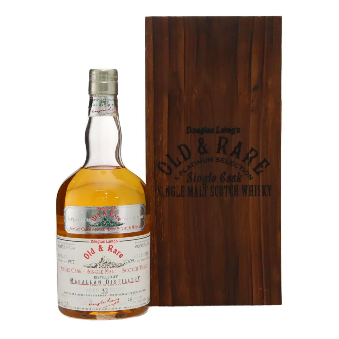 Macallan Old & Rare Platinum Selection 32 Year Old, 1977, Douglas Laing, 47% whisky bottle