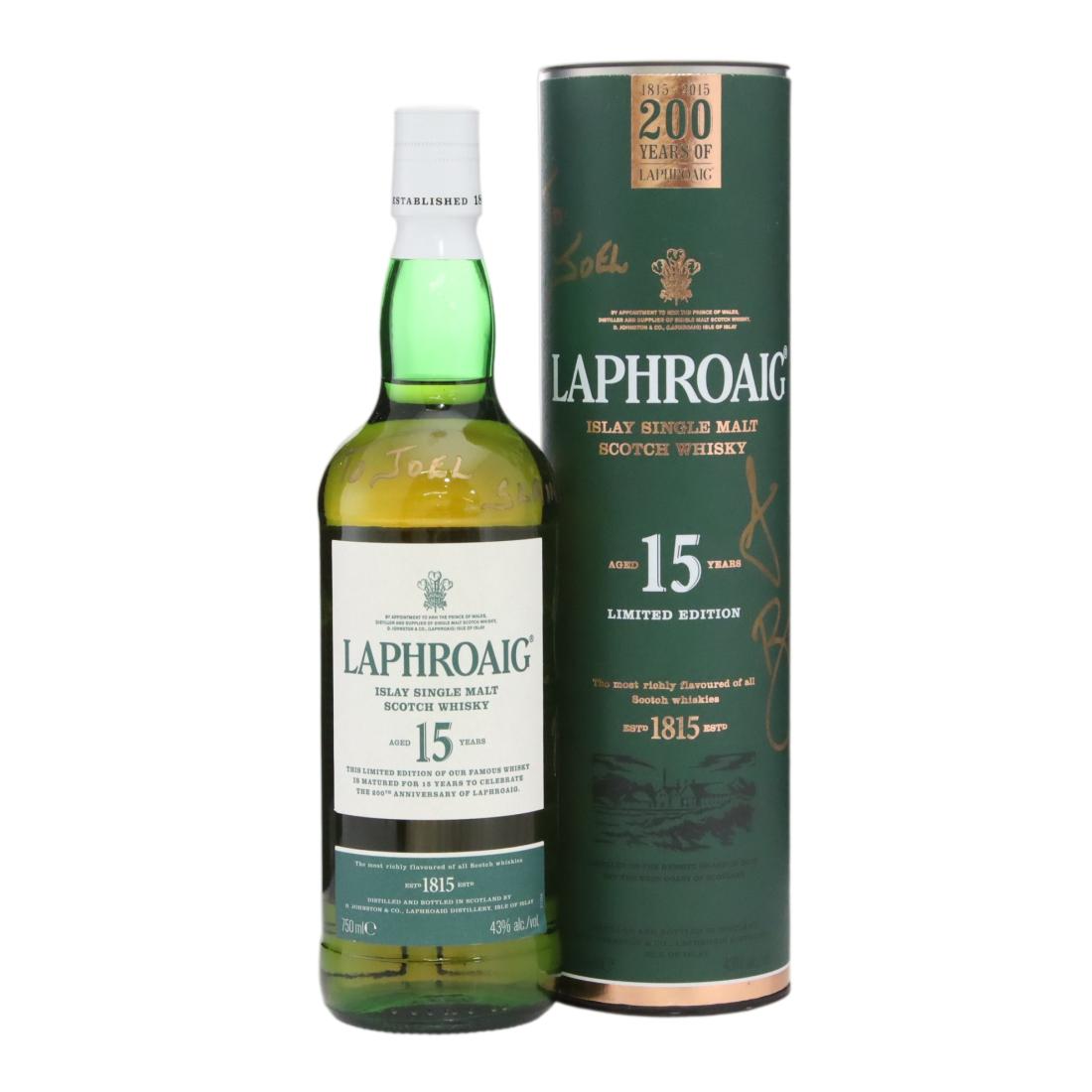 Laphroaig 15 Year Old, Bourbon Cask, 2015, 43% whisky bottle
