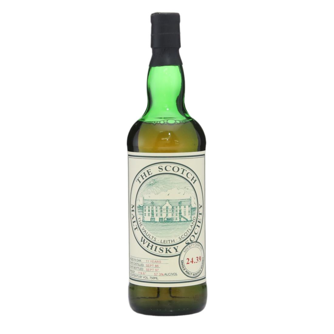 Macallan 11 Year Old, Cask #24.39, 1986, The Scotch Malt Whisky Society, 57.3% whisky bottle