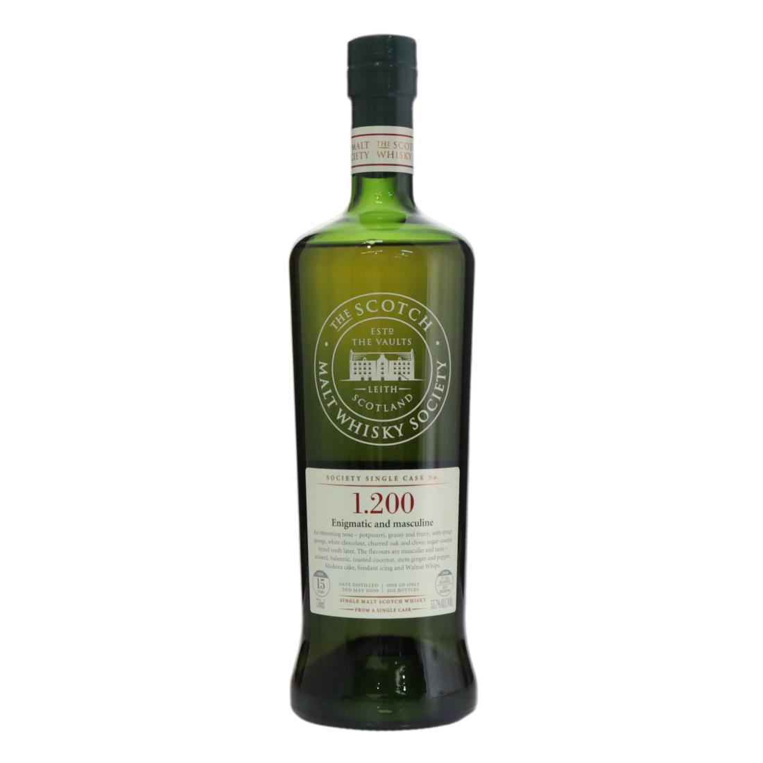 Glenfarclas 1.200 - Enigmatic & masculine 15 Year Old, Refill Bourbon Cask, 2015, 55.7% whisky bottle