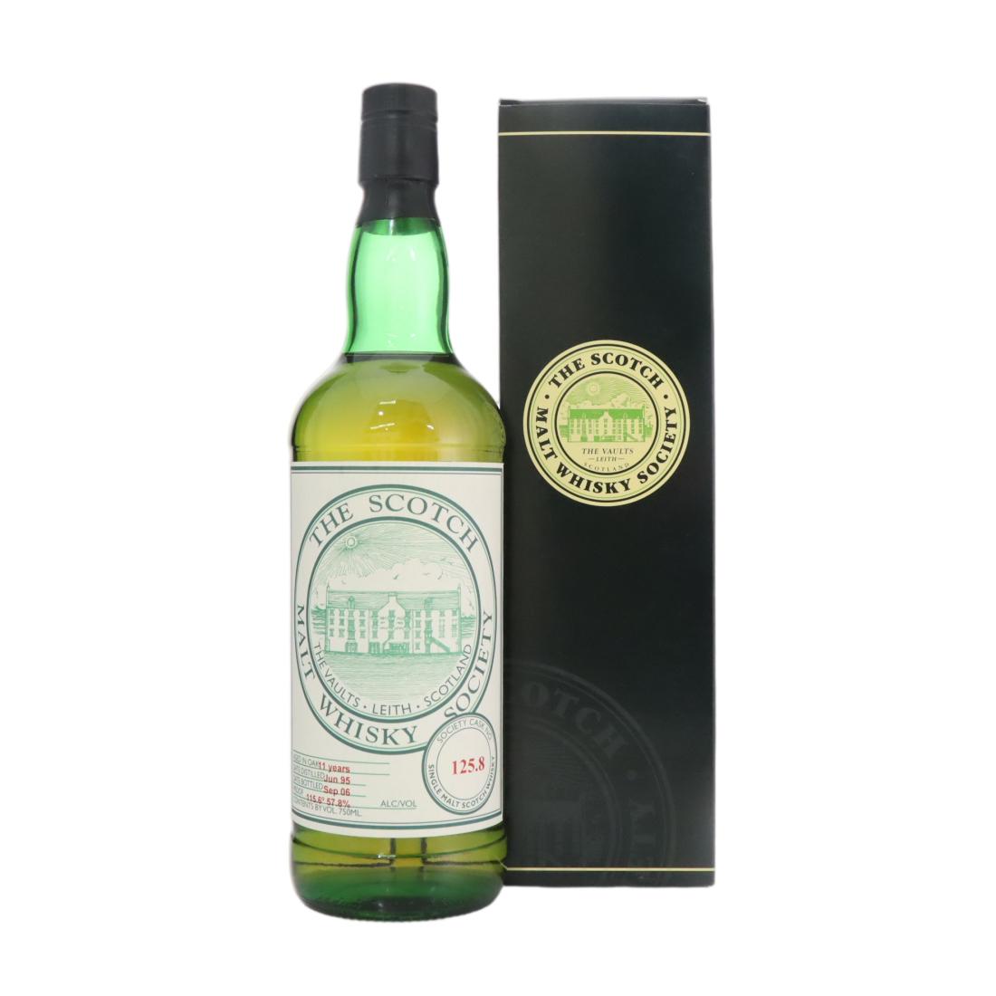 Glenmorangie 11 Year Old, Bourbon Cask, 1995, The Scotch Malt Whisky Society, 57.8% whisky bottle
