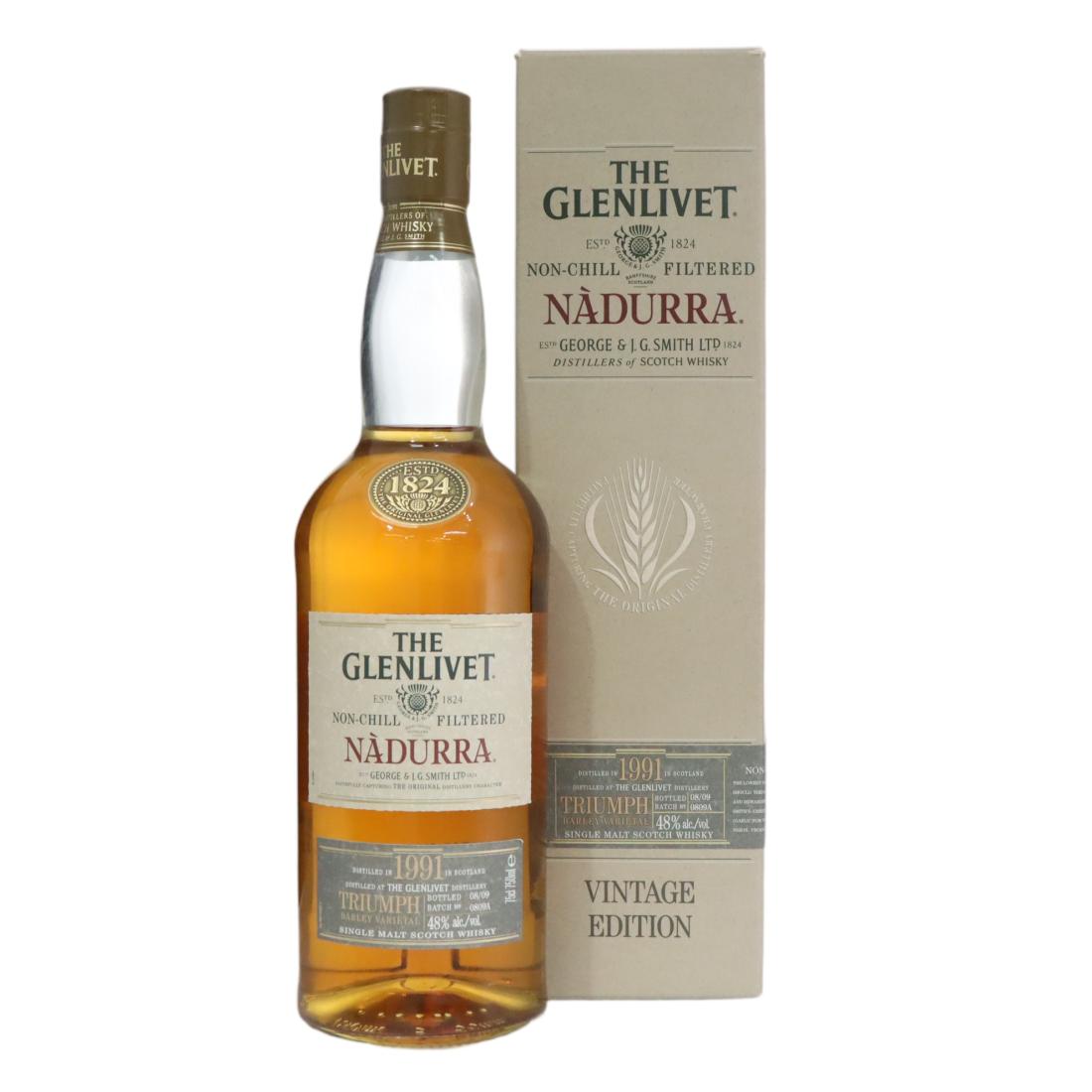 Glenlivet 1991 N Durra Triumph Batch No 0809a