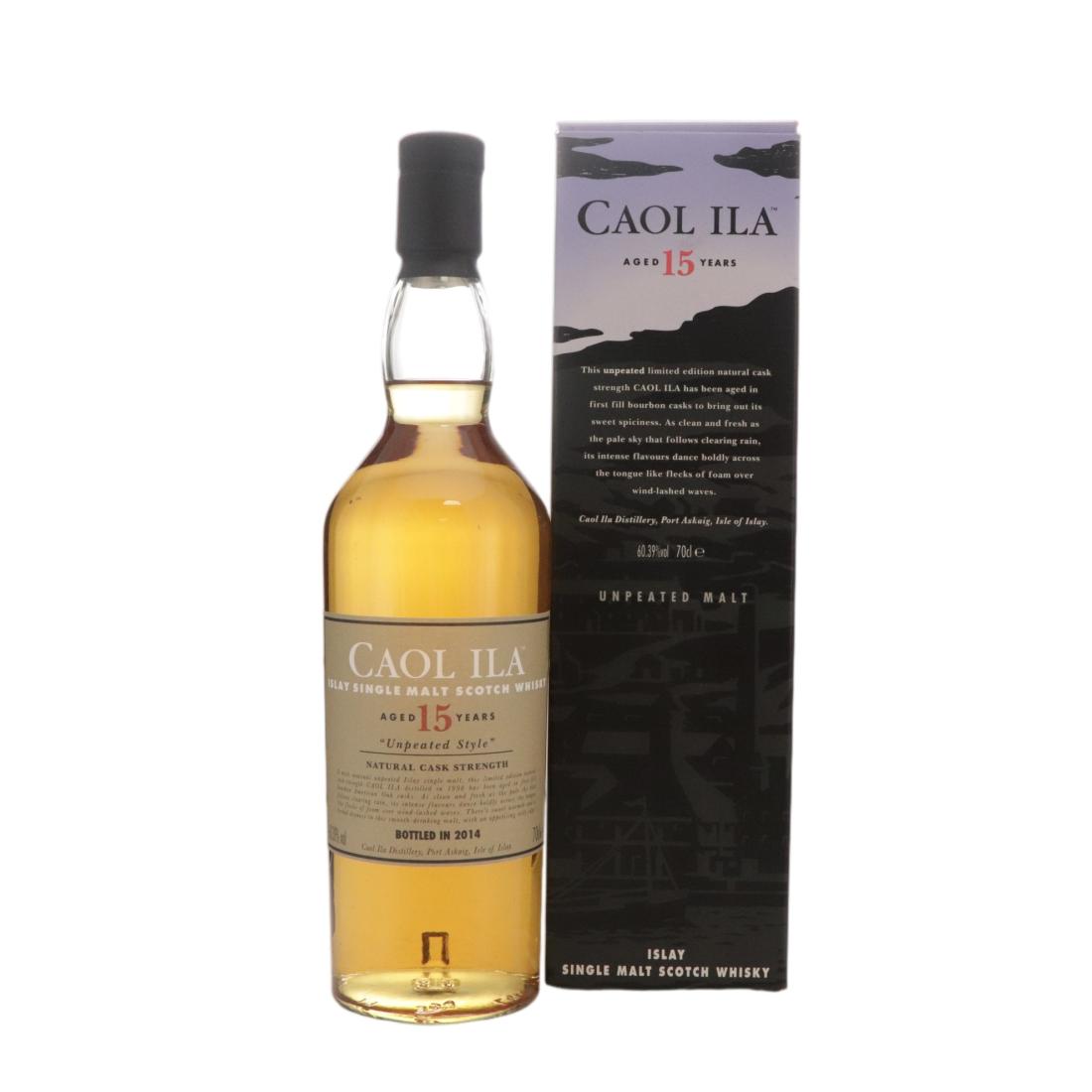 Caol Ila 15 Year Old, Bourbon Cask, 2014, 60.3% whisky bottle