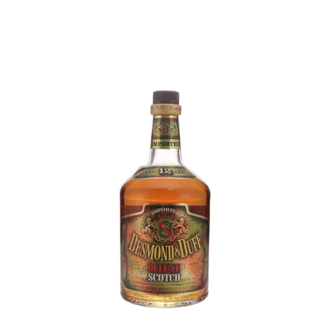 Desmond & Duff Deluxe Blended Scotch Whisky 12 Year Old whisky bottle