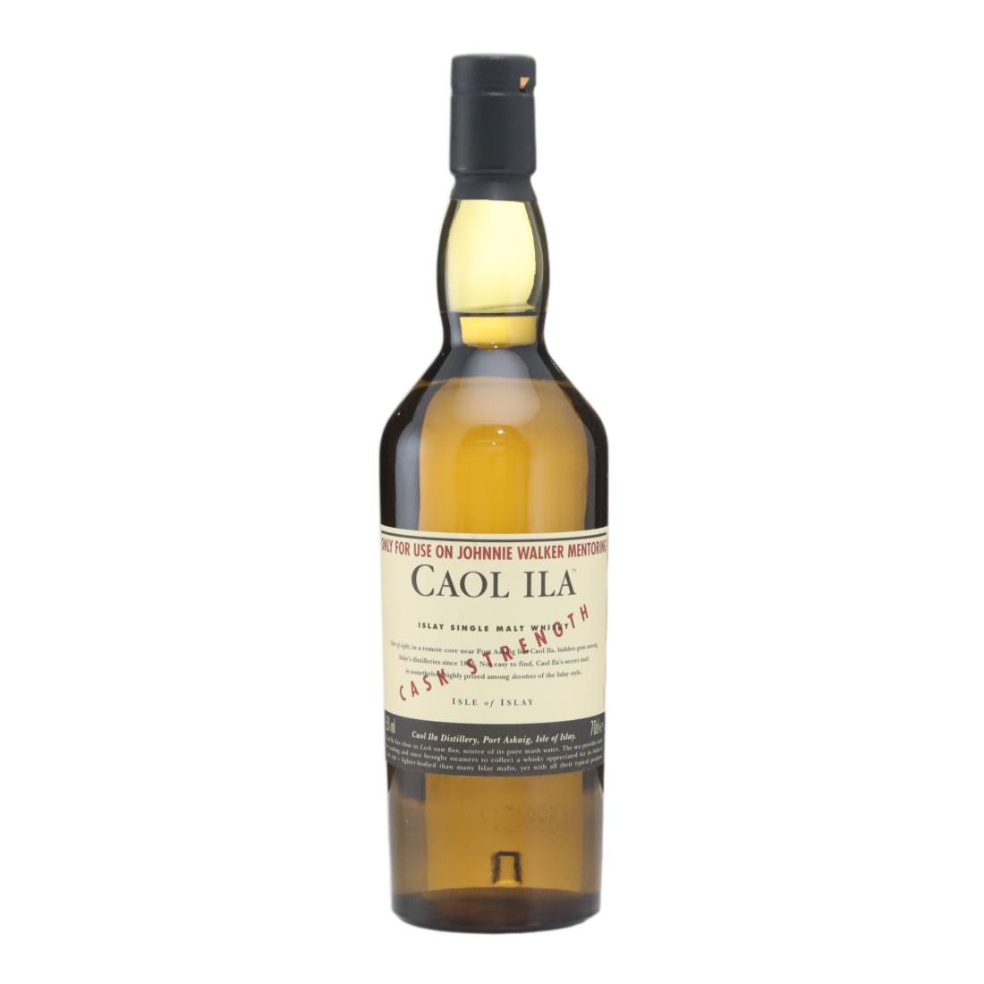 Caol Ila Cask Strength, Johnnie Walker Mentoring, 55% whisky bottle