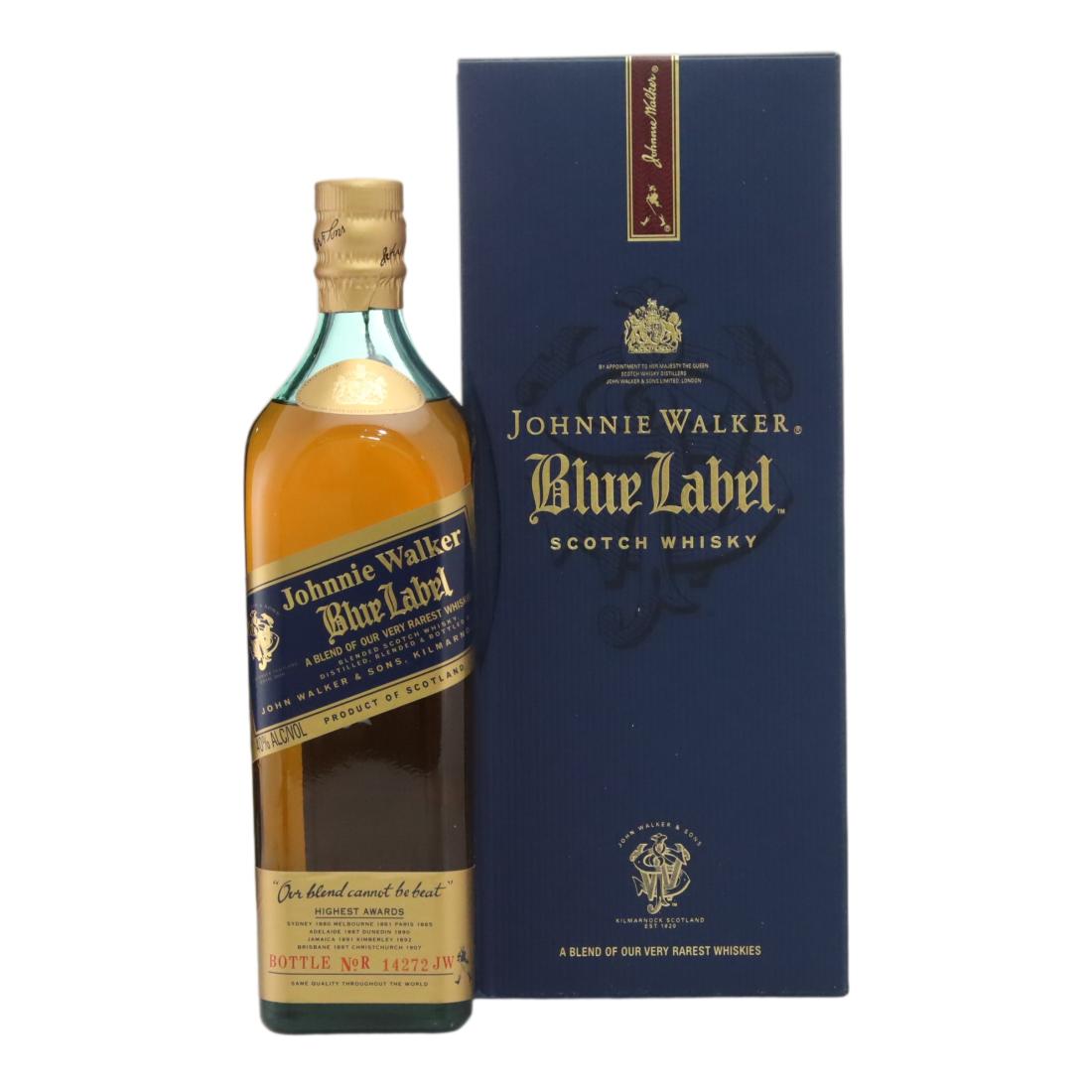 Johnnie Walker Blue Label, 40%, 75cl whisky bottle