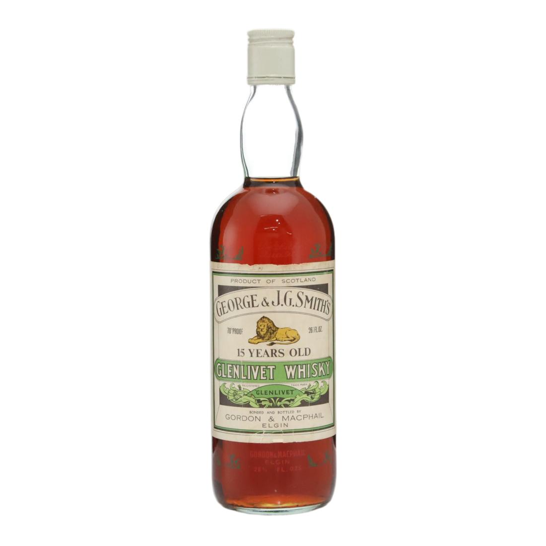 Glenlivet George & J.G. Smith's 15 Year Old, Gordon & MacPhail, 40%, 75.7cl whisky bottle