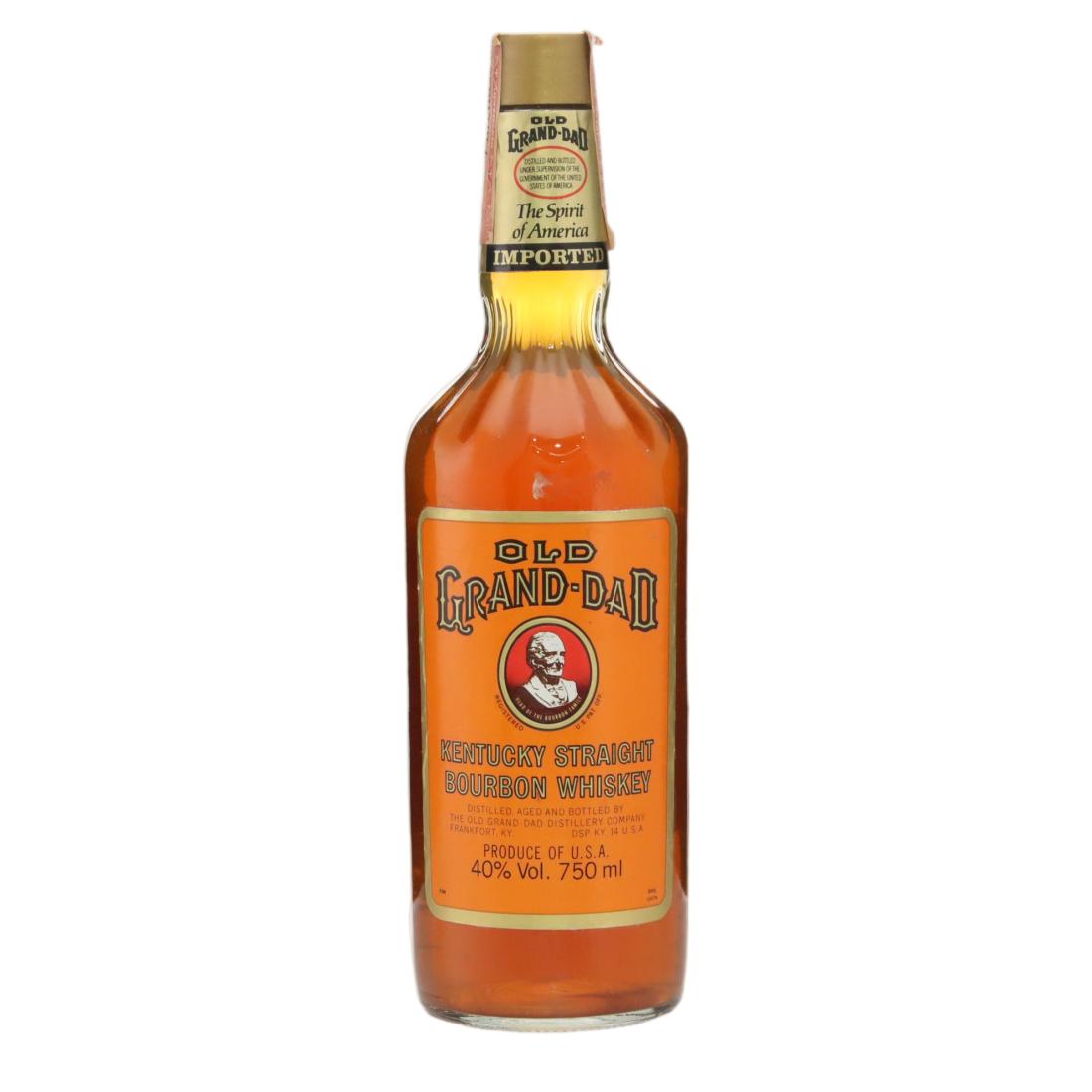 Old Grand-Dad Kentucky Straight Bourbon Whiskey, 40% whisky bottle