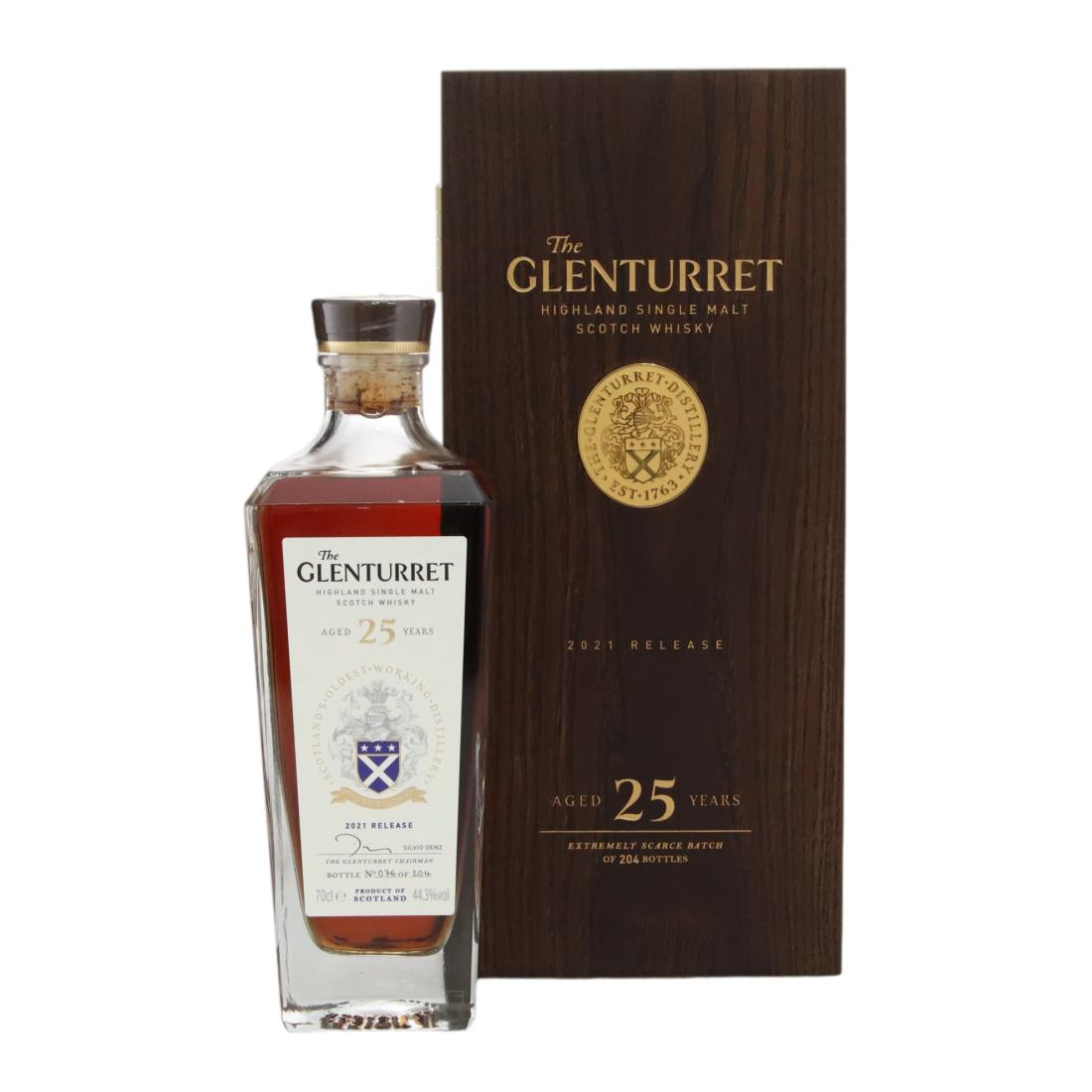Glenturret 25 Year Old, Sherry Cask, 2021, 44.3% whisky bottle