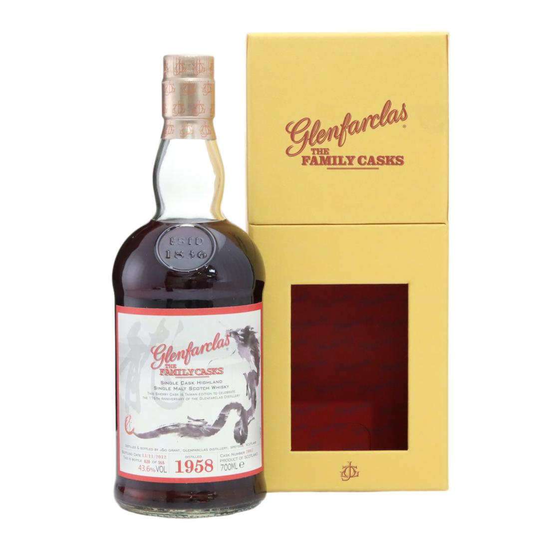 Glenfarclas The Family Cask, Sherry Cask, Cask #2067, 2012, 43.6% whisky bottle