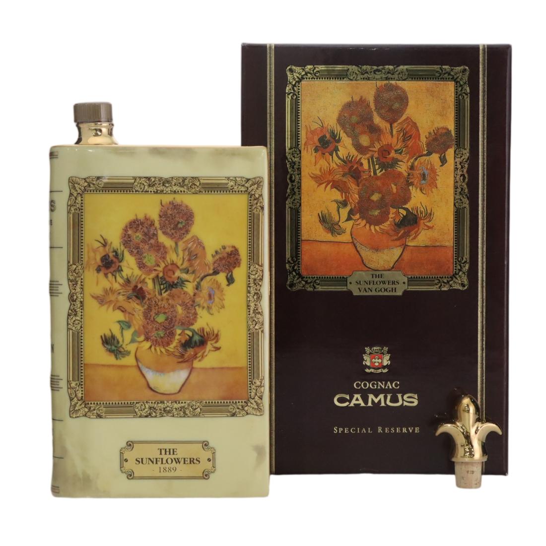 Camus Special Reserve Van Gogh Sunflowers, 40% whisky bottle