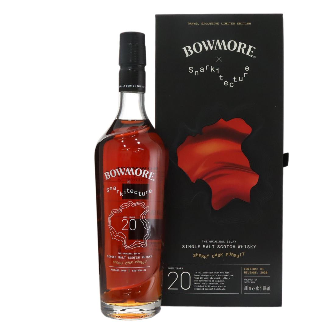 Bowmore Sherry Cask Pursuit 20 Year Old, Sherry Cask, 2026, 51.8% whisky bottle