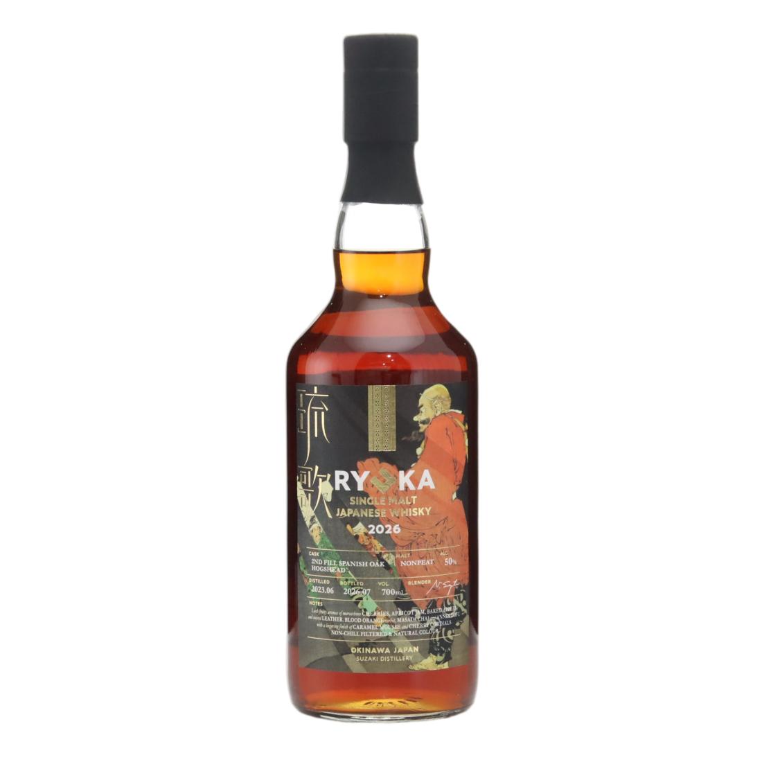 Ryuka Ghost Series No. 26 3 Year Old, Spanish Oak Cask, 2026, 50% whisky bottle