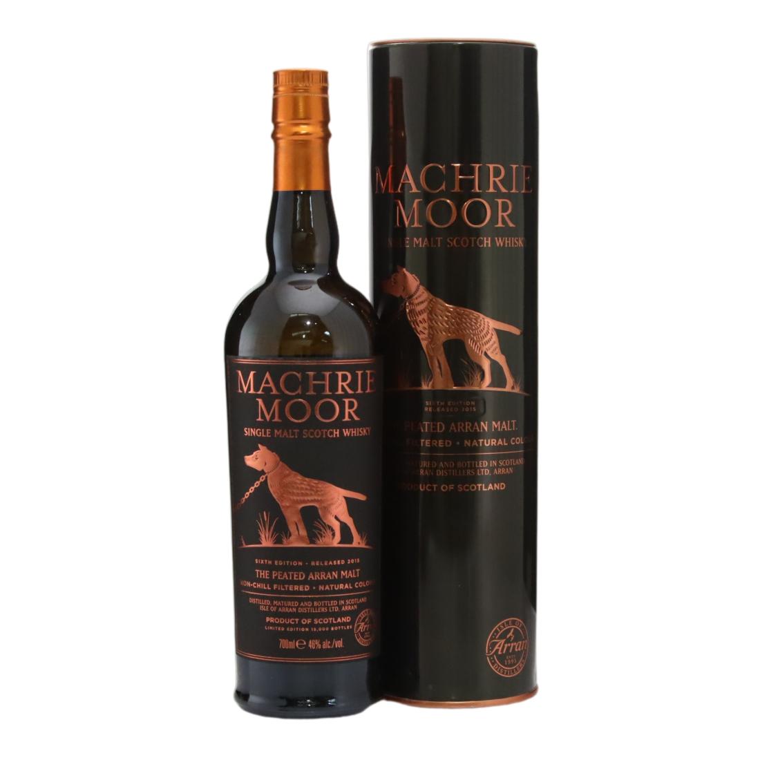 Arran Machrie Moor, Bourbon Cask, 6th Edition, 2015, 46% whisky bottle