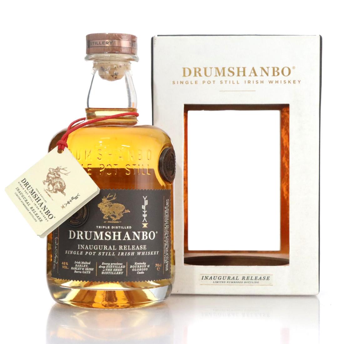 Drumshanbo Single Pot Still Irish Whisky Inaugural Release 4 Year Old, Bourbon & Oloroso Sherry Cask, 2019, 46% whisky bottle