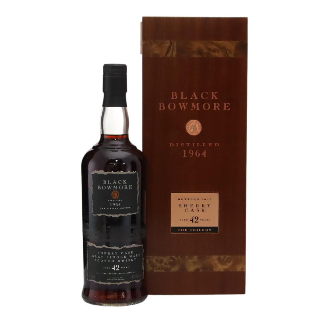 Bowmore Black Bowmore The Trilogy 42 Year Old, Oloroso Sherry Cask, 2007, 40.5%, 75cl whisky bottle