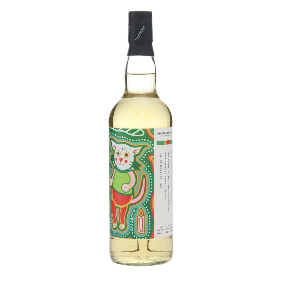 Highland Region Blended Malt 9 Year Old, Hogshead Cask, 2013, Thompson Bros, 55.6% whisky bottle