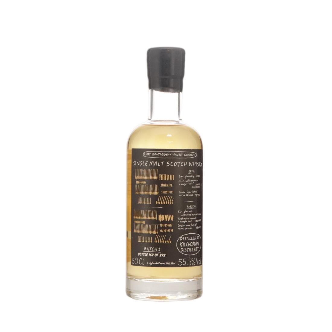 Kilchoman Batch No. 1, 2013, That Boutique-y Whisky Company, 55.5% whisky bottle