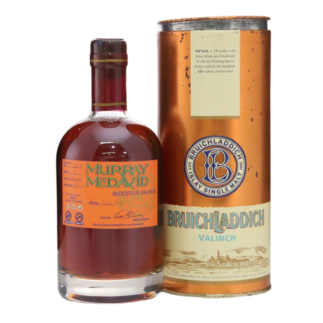 Caol Ila Bloodtub Valinch 12 Year Old, Sherry Cask, Cask #1, 1993, Murray McDavid, 55.1% whisky bottle
