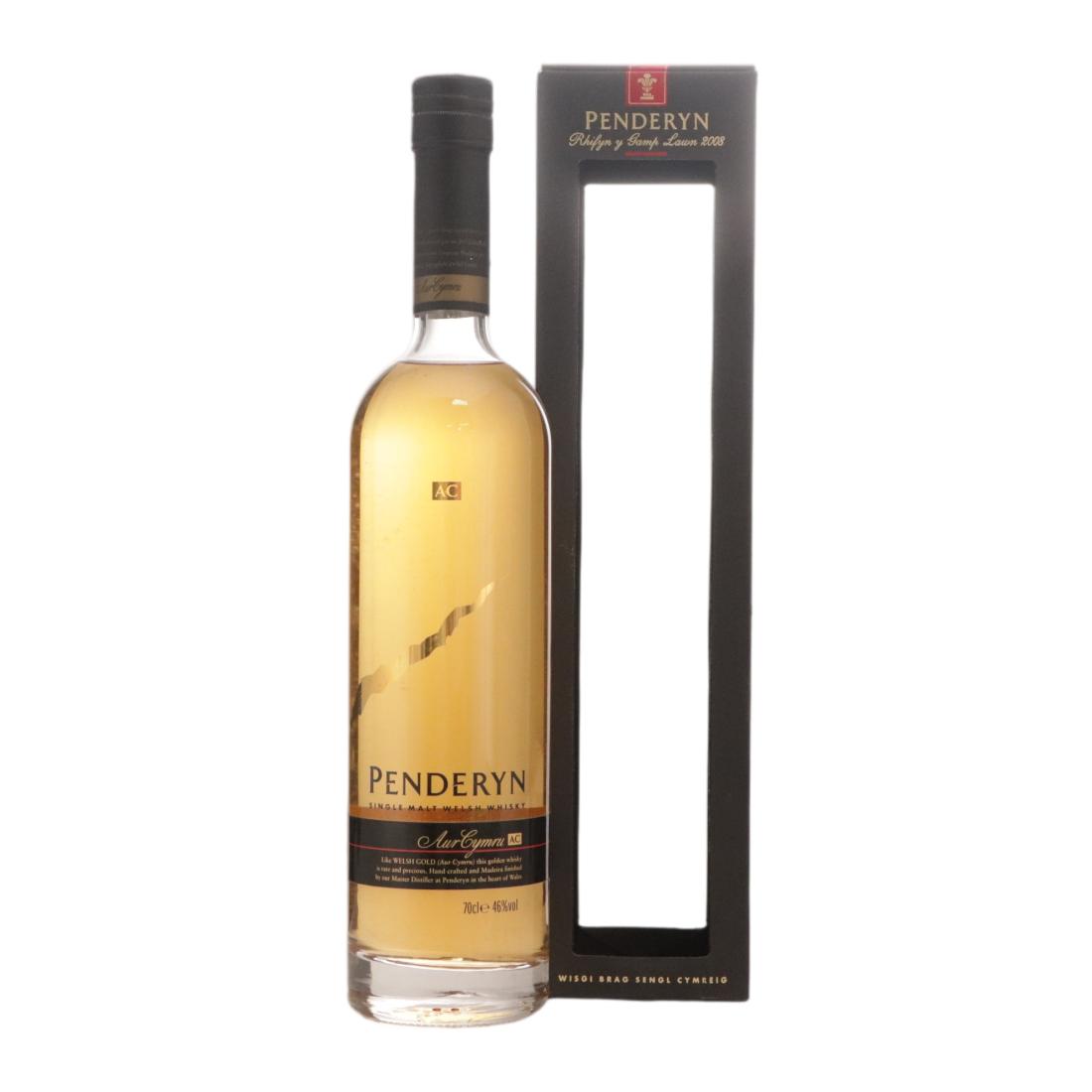 Penderyn Aur Cymru Madeira, Bourbon & Madeira Cask, 2015, 46% whisky bottle