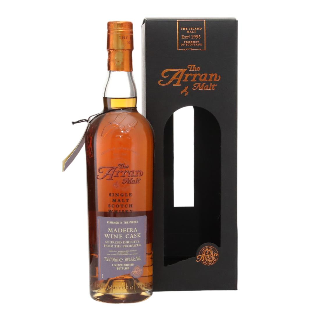 Arran Madeira Wine Cask, Madeira Cask, 2008, 50% whisky bottle