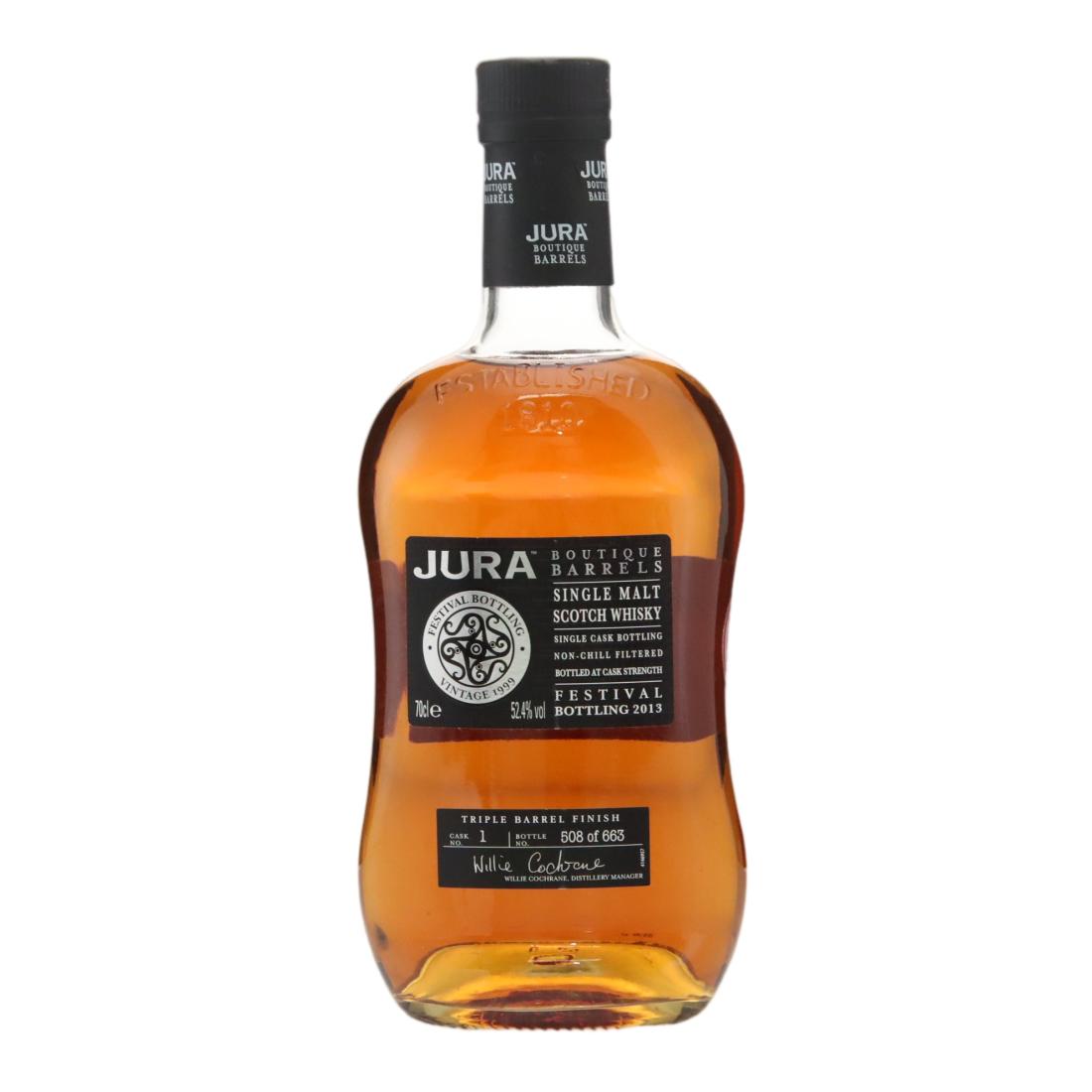 Jura Boutique Barrels Festival Bottling Cask #1 14 Year Old, 2013, 52.4% whisky bottle