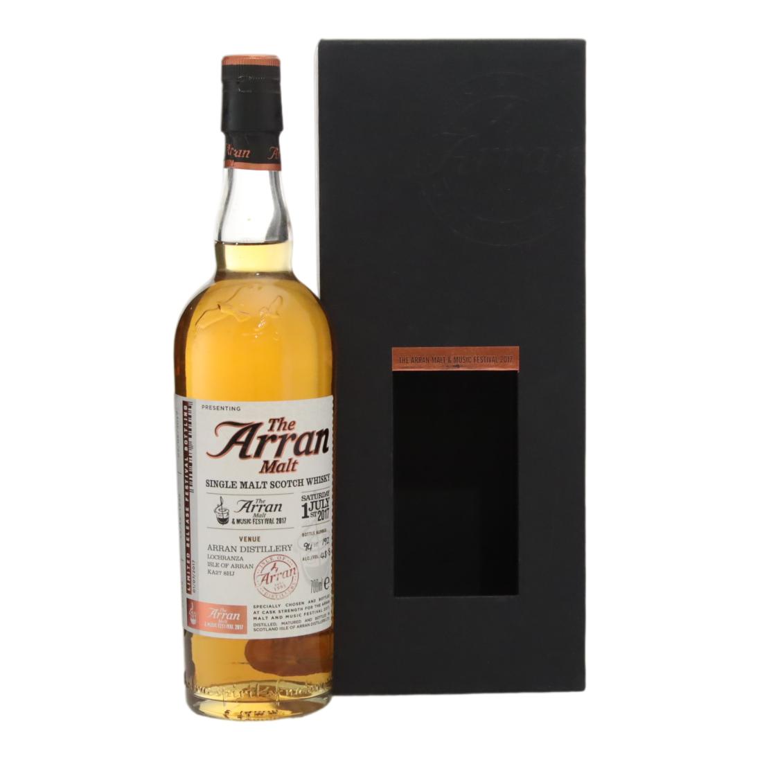 Arran Malt & Music Festival 2017 Single Cask #21 Year Old, Bourbon Cask, Cask #95/368, 2017, 48.8% whisky bottle