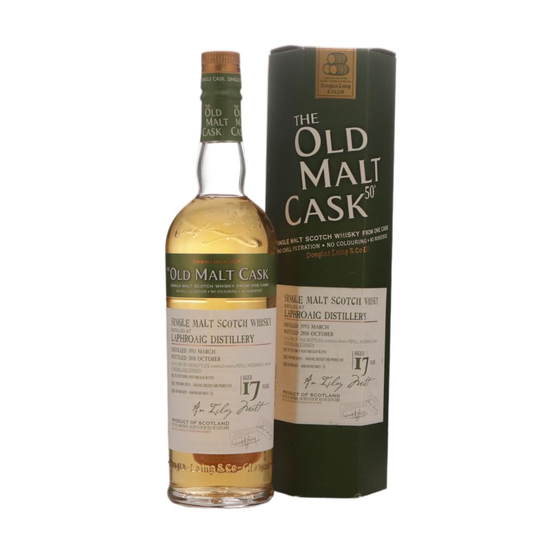 Laphroaig 17 Year Old, Refill Hogshead Cask, 1993, Douglas Laing, 48.2% whisky bottle