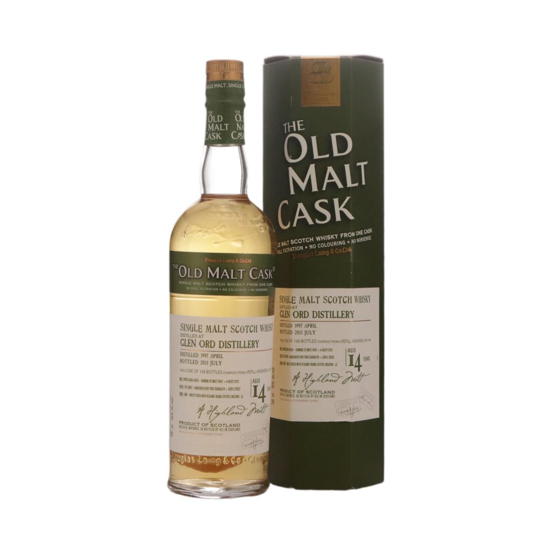 Glen Ord 14 Year Old, Hogshead Cask, 1997, Douglas Laing & Co, 50% whisky bottle