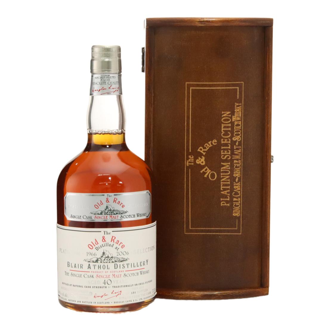 Blair Athol The Old & Rare Platinum Selection 40 Year Old, 1966, Douglas Laing, 49% whisky bottle