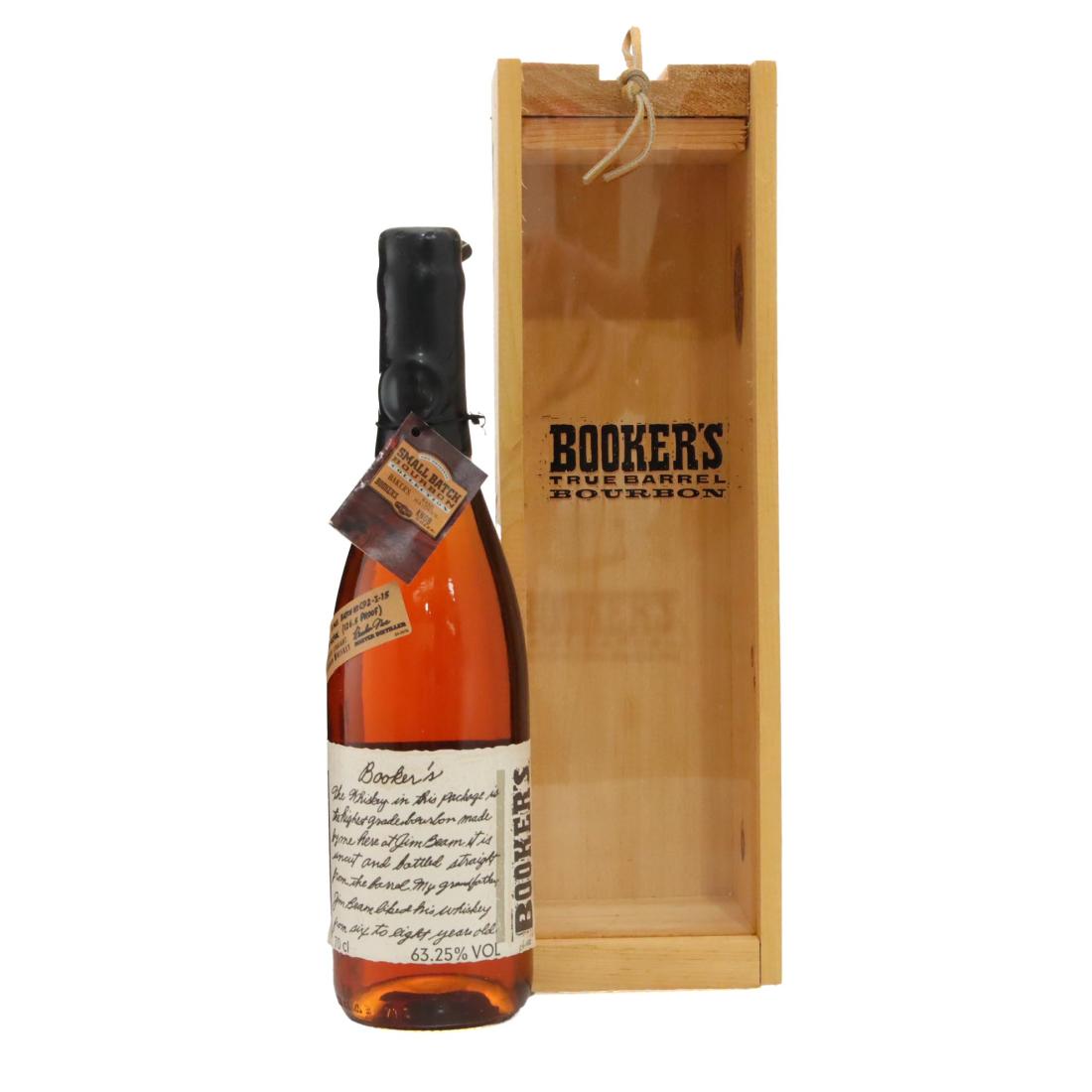 Booker's Straight Bourbon 7 Year Old, New American Oak Cask, Batch No. C92-I-15, 63.25% whisky bottle